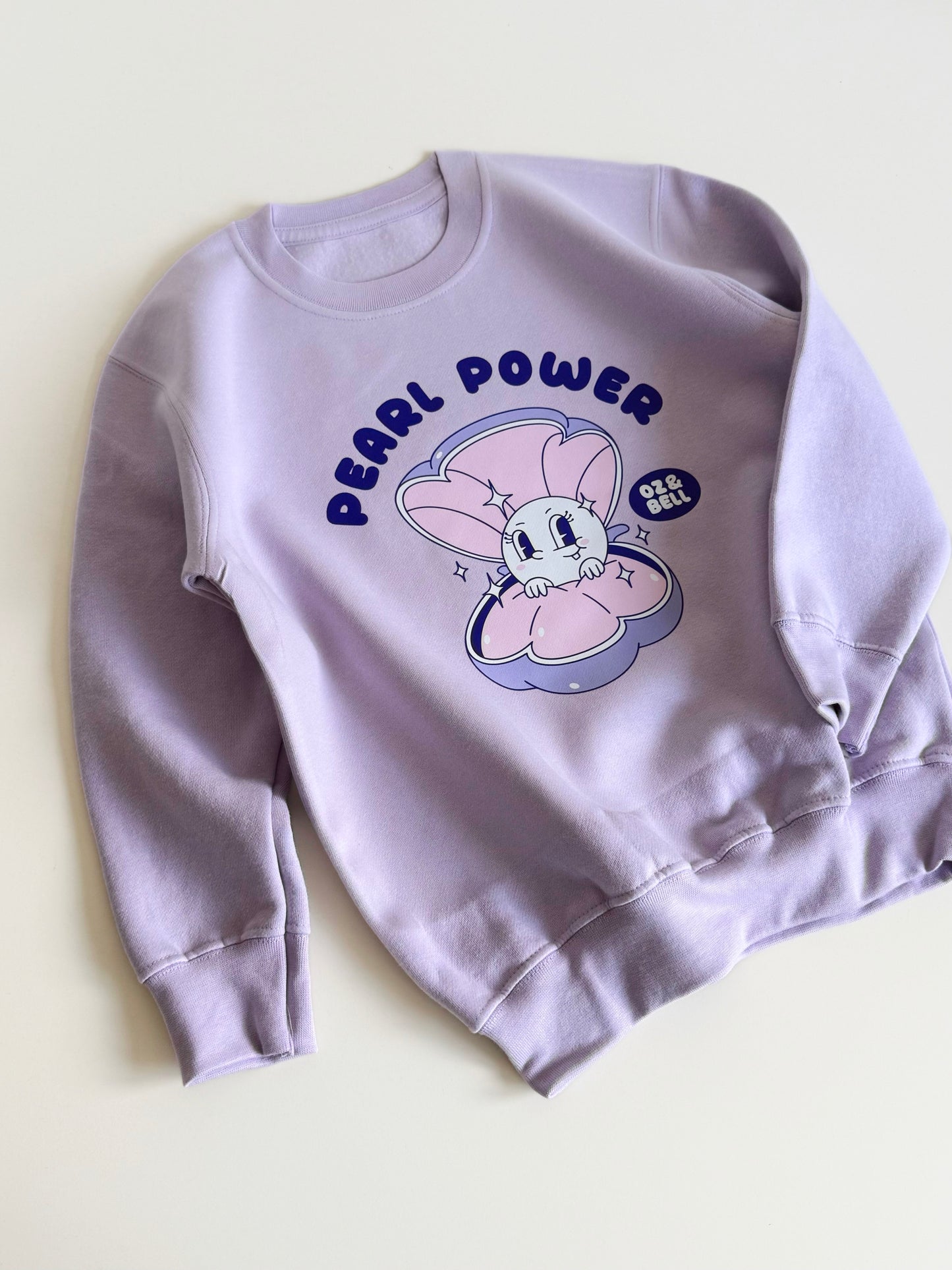 Pearl Power Sweatshirt in Lilac