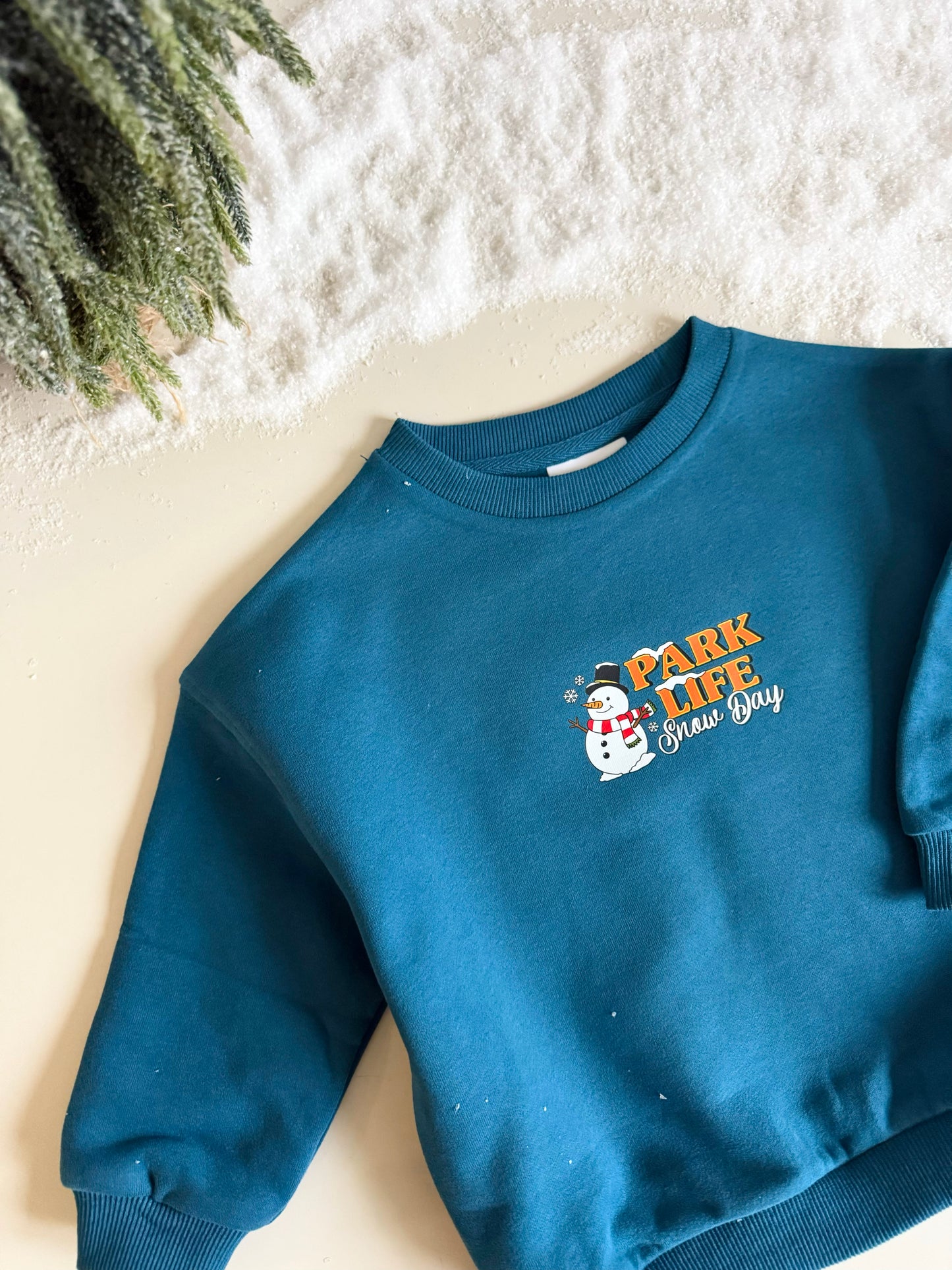 Park Life: Snow Day Sweatshirt in Jewel