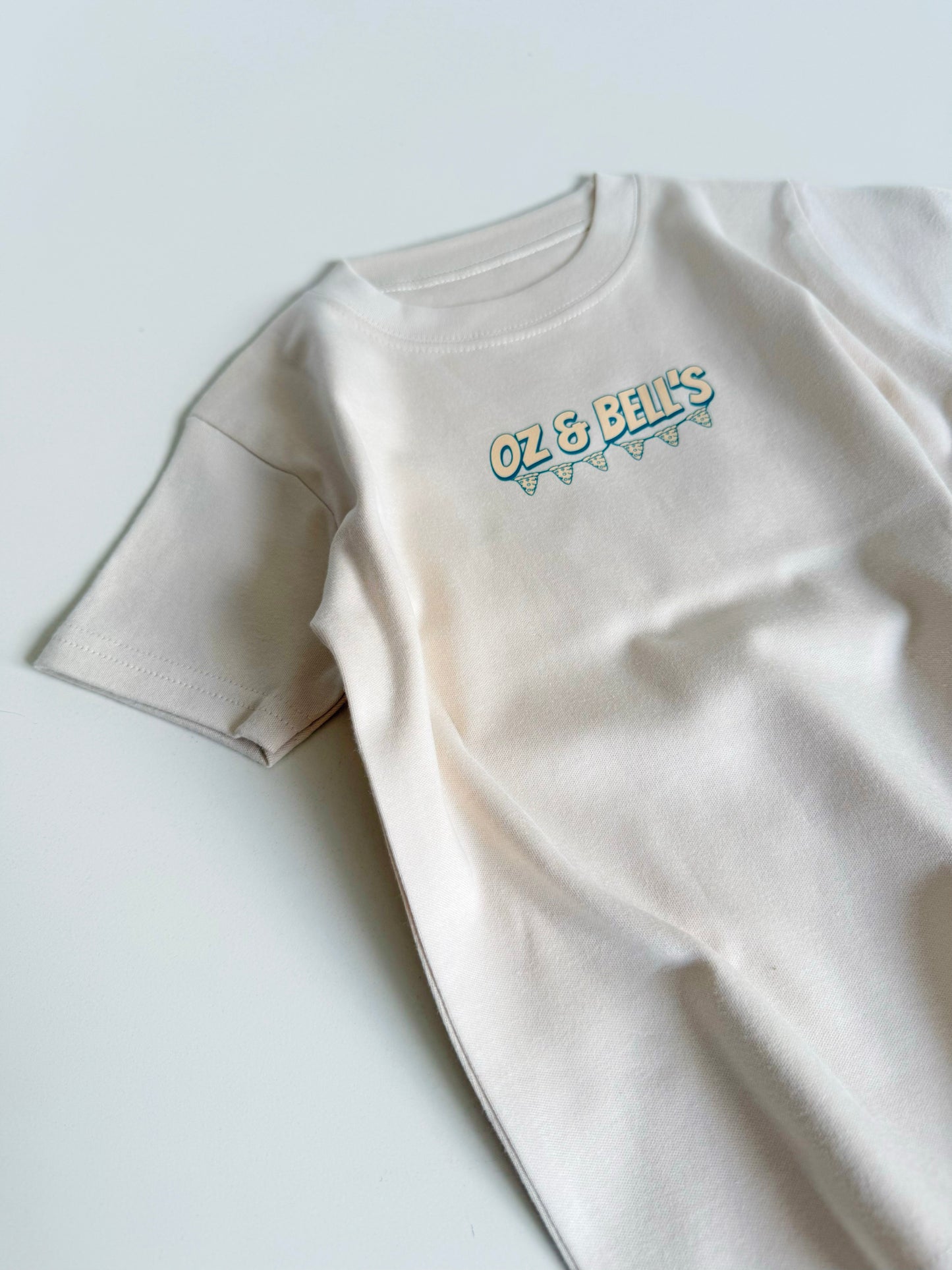 Pizza Party Short Sleeve 100% Cotton T-shirt in Neutral