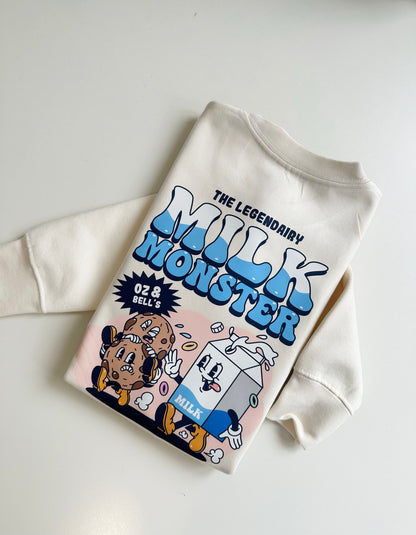 Milk Monster Sweatshirt Whipped Cream