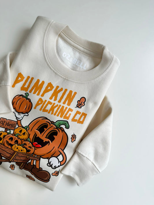 Pumpkin Pals Sweatshirt Whipped Cream