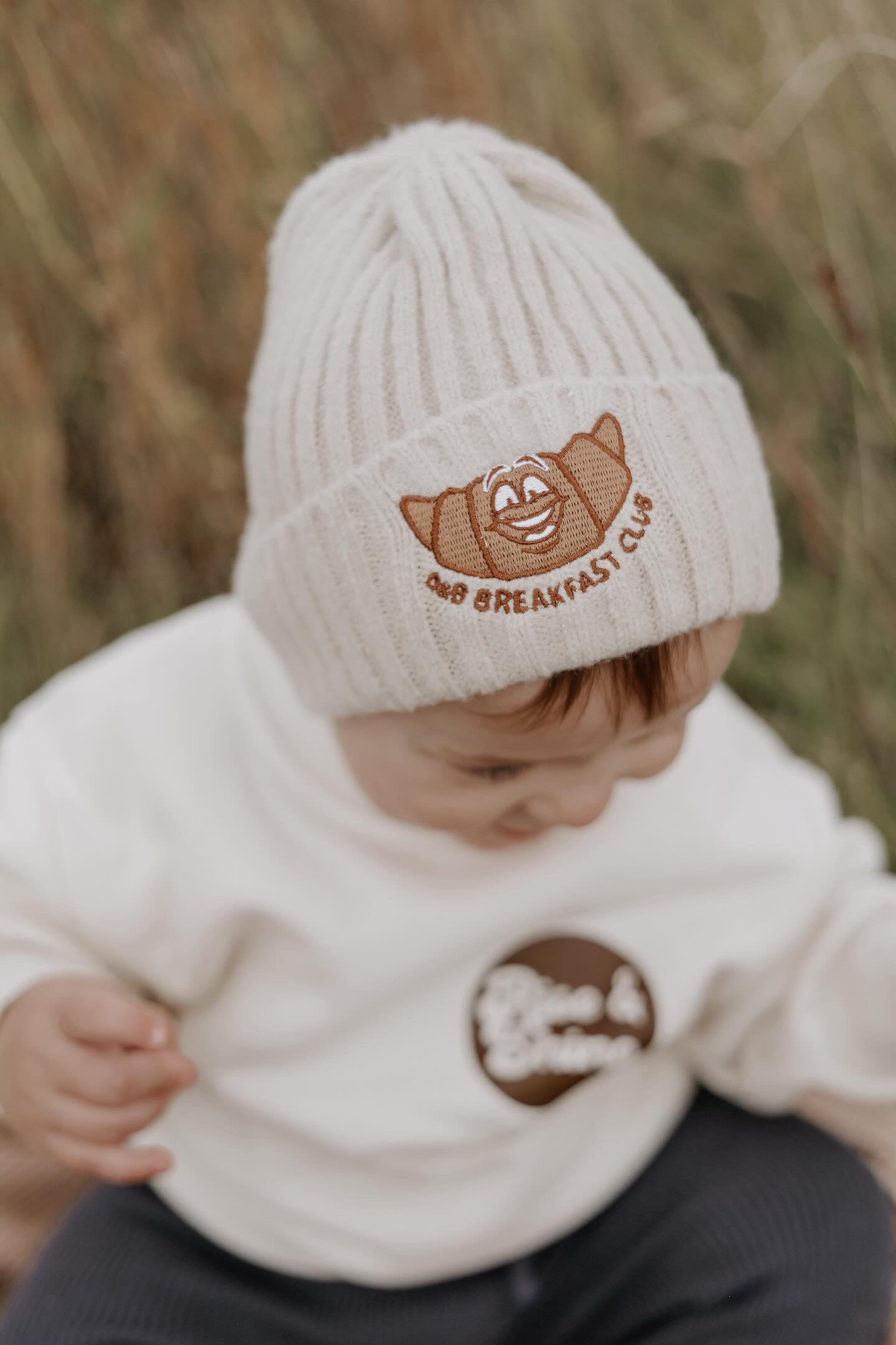 帽子 ANDMARY Baby knit babushka Ivory ANDMARY】Baby knit babushka