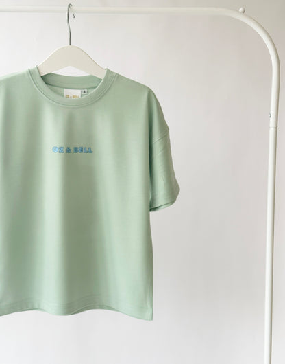 Park Life Dropped Sleeve T-shirt In Pistachio