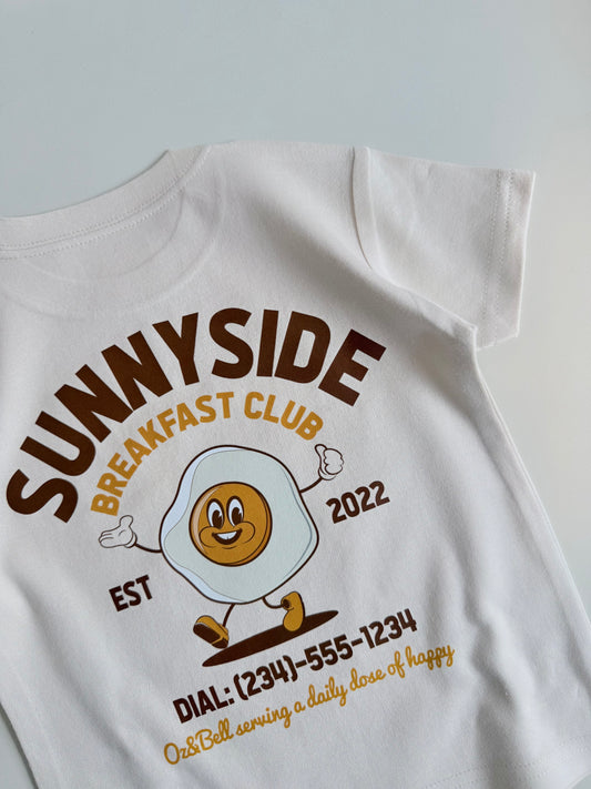 Sunnyside Breakfast Club Short Sleeve Cotton T-shirt