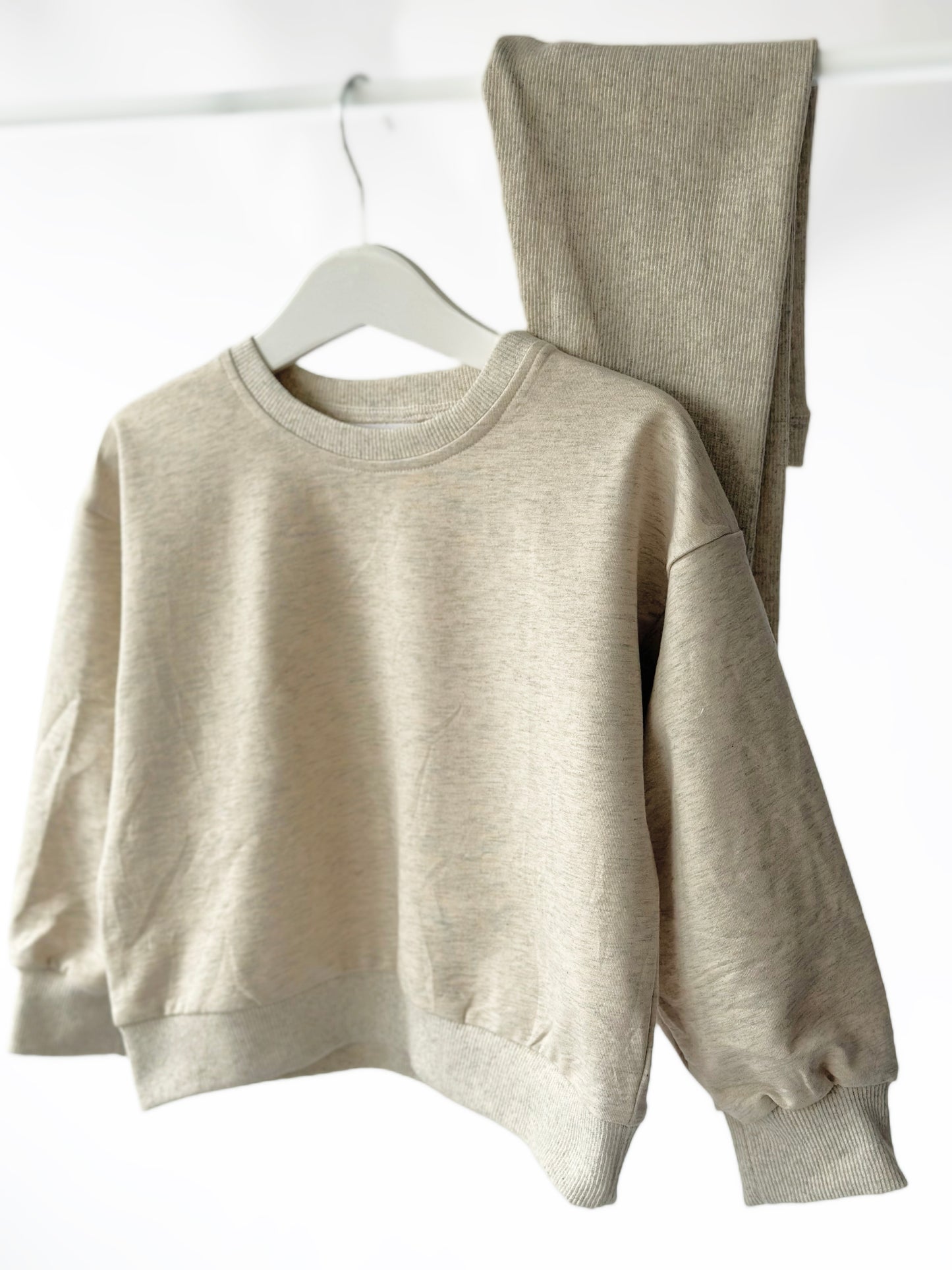 Oversized Speckled Mushroom Lightweight Sweatshirt