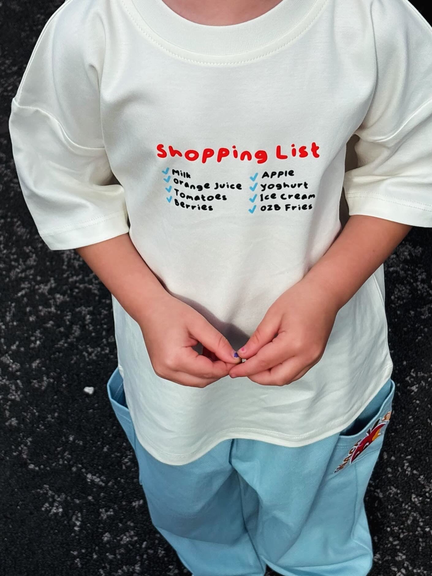 Shopping List Short Sleeve 100% Cotton T-shirt
