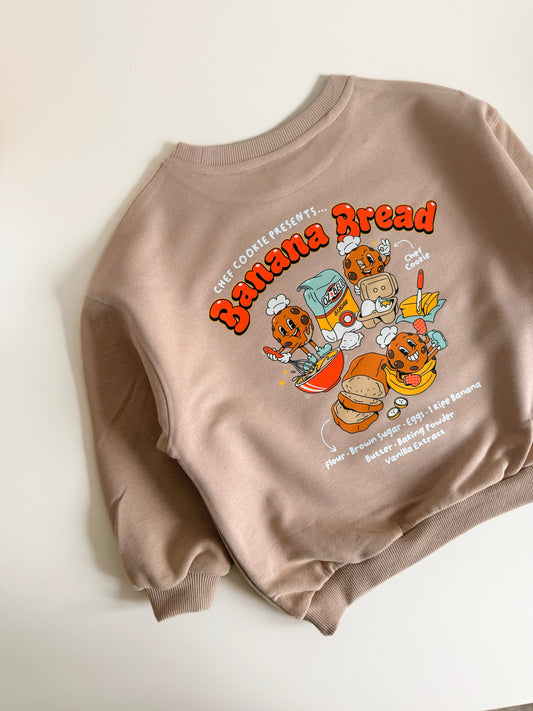 Chef Cookie: Banana Bread Sweatshirt in Oak