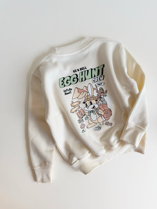 Limited Edition Egg Hunt Sweatshirt in Cream