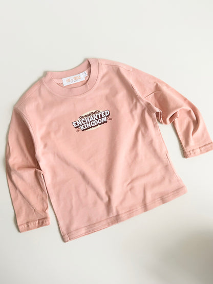 Enchanted Kingdom Long Sleeve T-shirt In Rose
